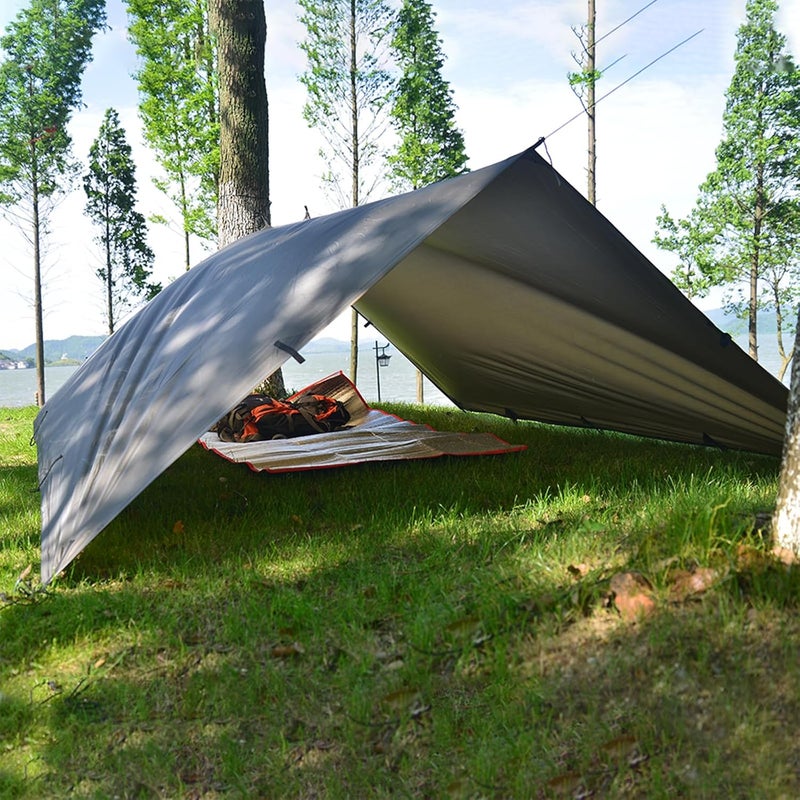 KALINCO Tent Tarp, Picnic Mat Camping Tarp Tent Hammock Tarp, pu Waterproof Camping tarp Tent Rain Fly Picnic Mat Survival Shelter Sunshade - Image 5